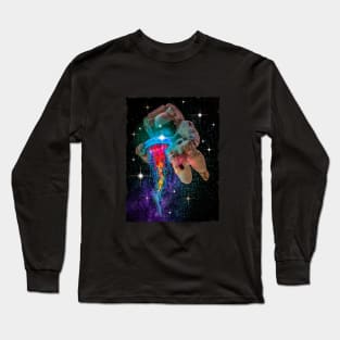 Space Jellyfish and the Astronaut Long Sleeve T-Shirt